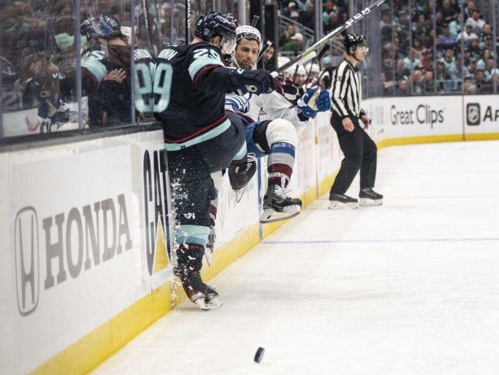 Slow start, undisciplined play dooms Avs as Kraken even series in overtime