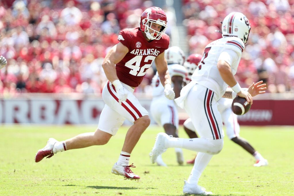 What is Drew Sanders’ path to playing time as a rookie?