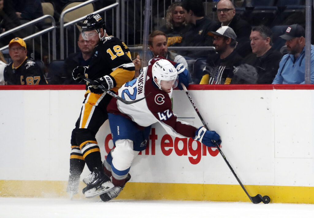 Costly turnovers snap Avs win-streak in 4-0 loss to Pittsburgh