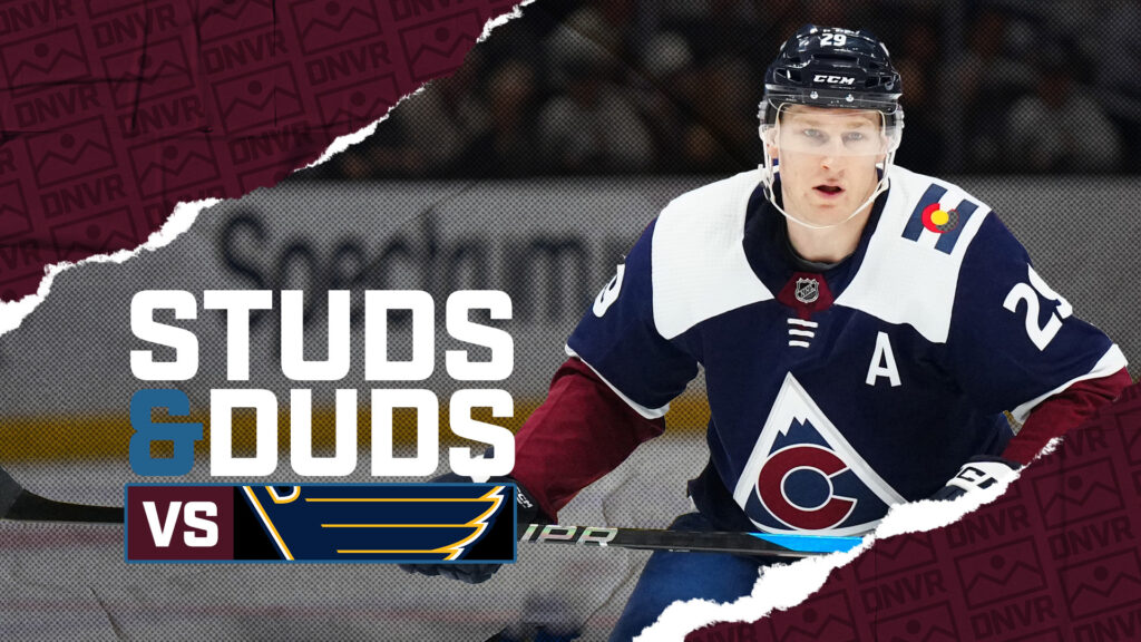 Avs-Blues Game 13 Studs & Duds