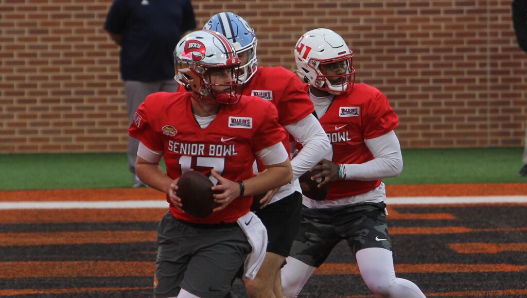 Senior Bowl quarterback breakdown: On Day 1, Sam Howell and Malik Willis get a bit of separation