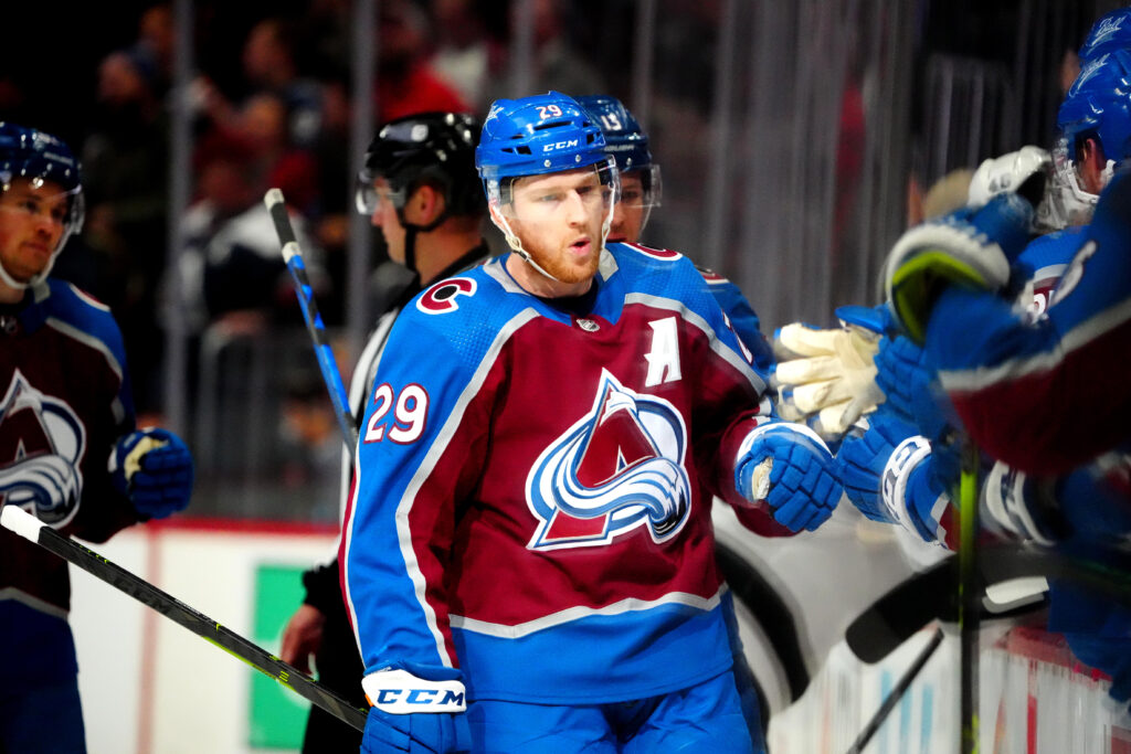 MacKinnon hat trick paces decimation of the desperate Kings