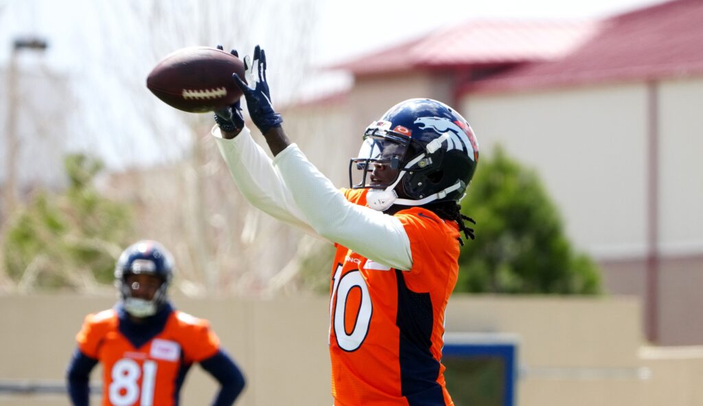 Jerry Jeudy explains why he missed Russell Wilson’s first workout camp and what he’s already learned from the “Hall-of-Fame Quarterback”