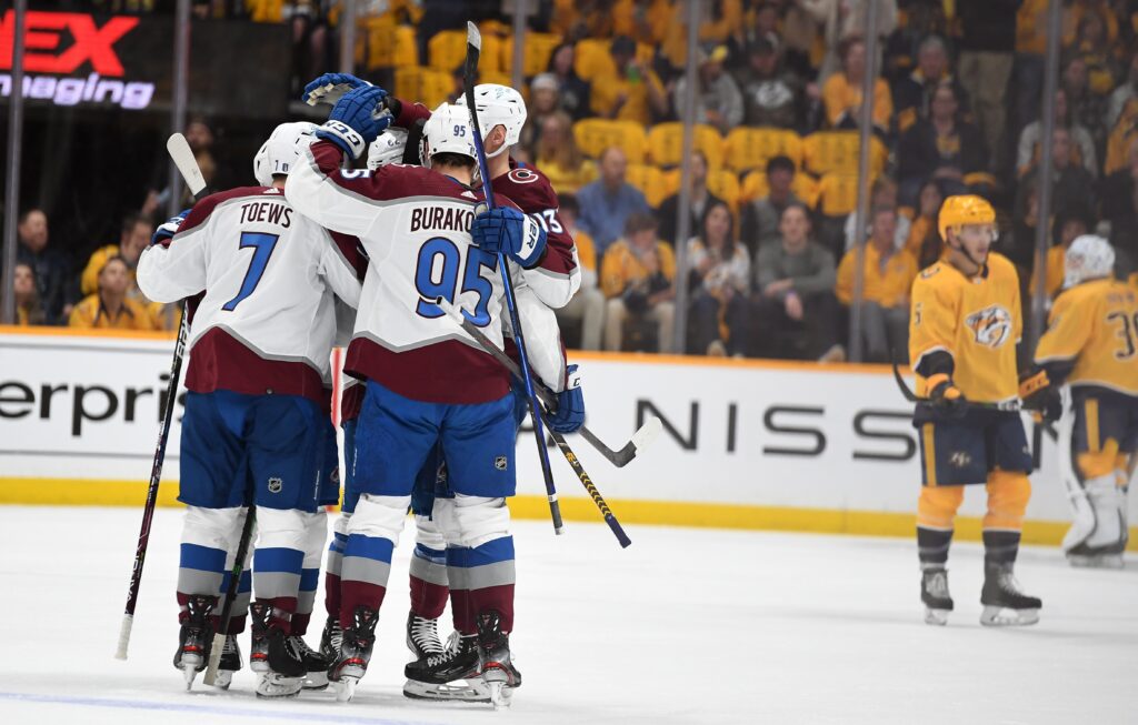 Avs dominant once again, push Predators to the brink