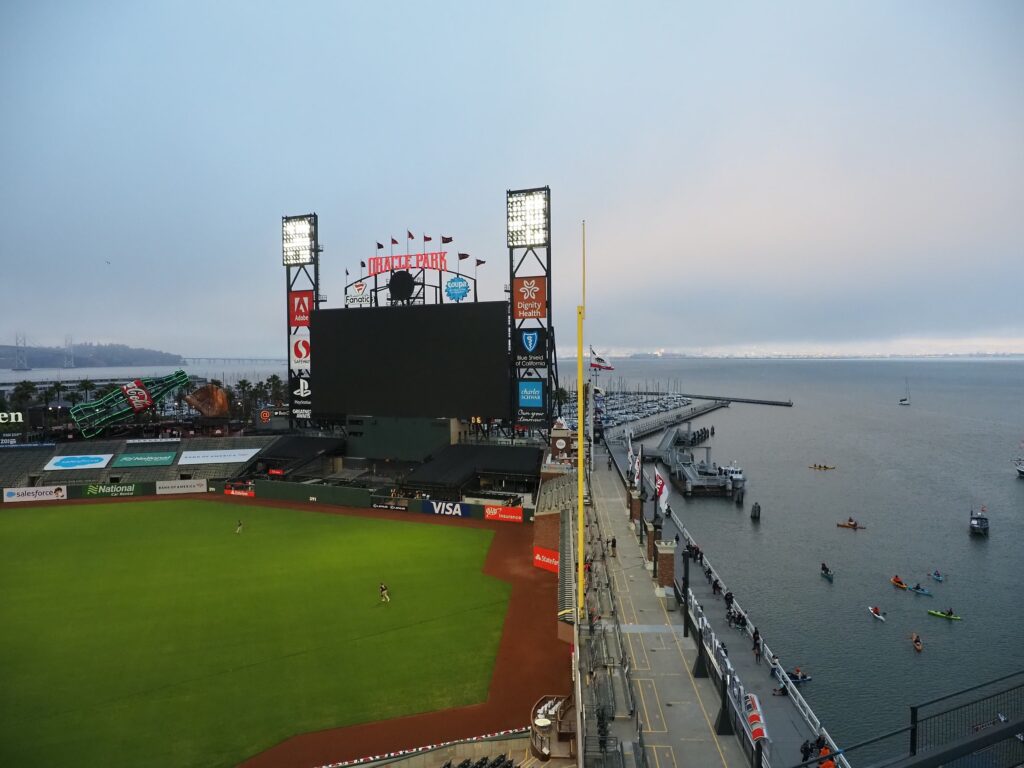 Trio of Colorado Rockies at home in San Francisco with Oracle Park