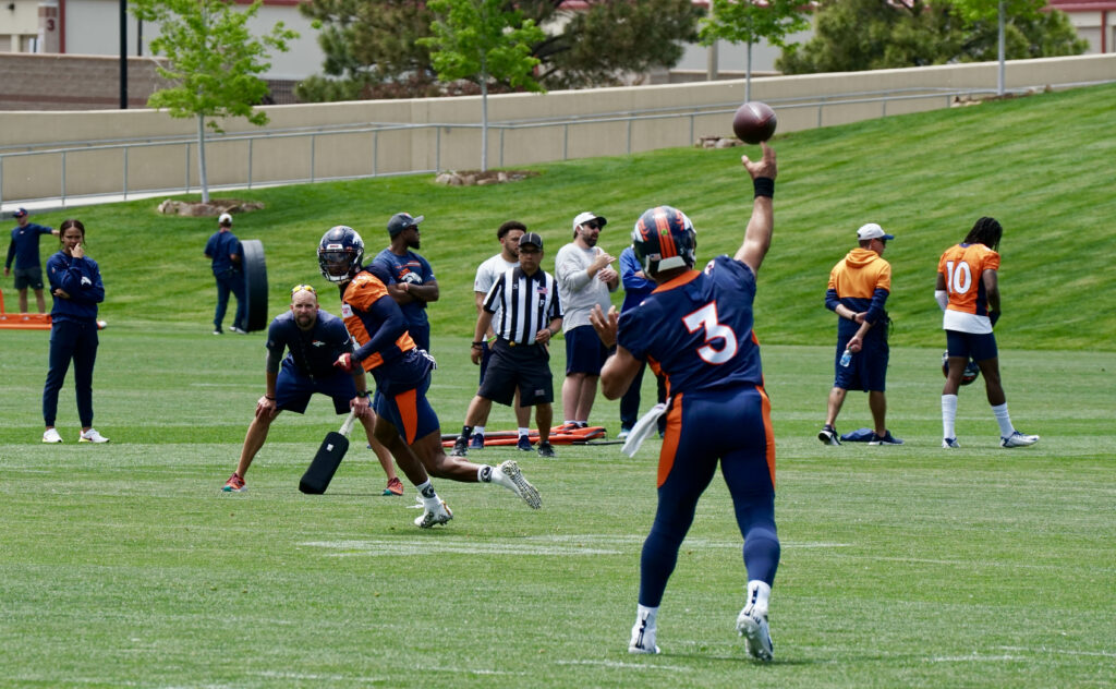 Why Nathaniel Hackett was even more thrilled by one specific Russell Wilson deep bomb during Monday’s OTA practice