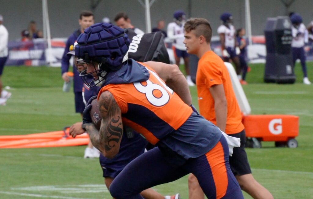 An unexpected candidate is already building chemistry with Russell Wilson early in camp