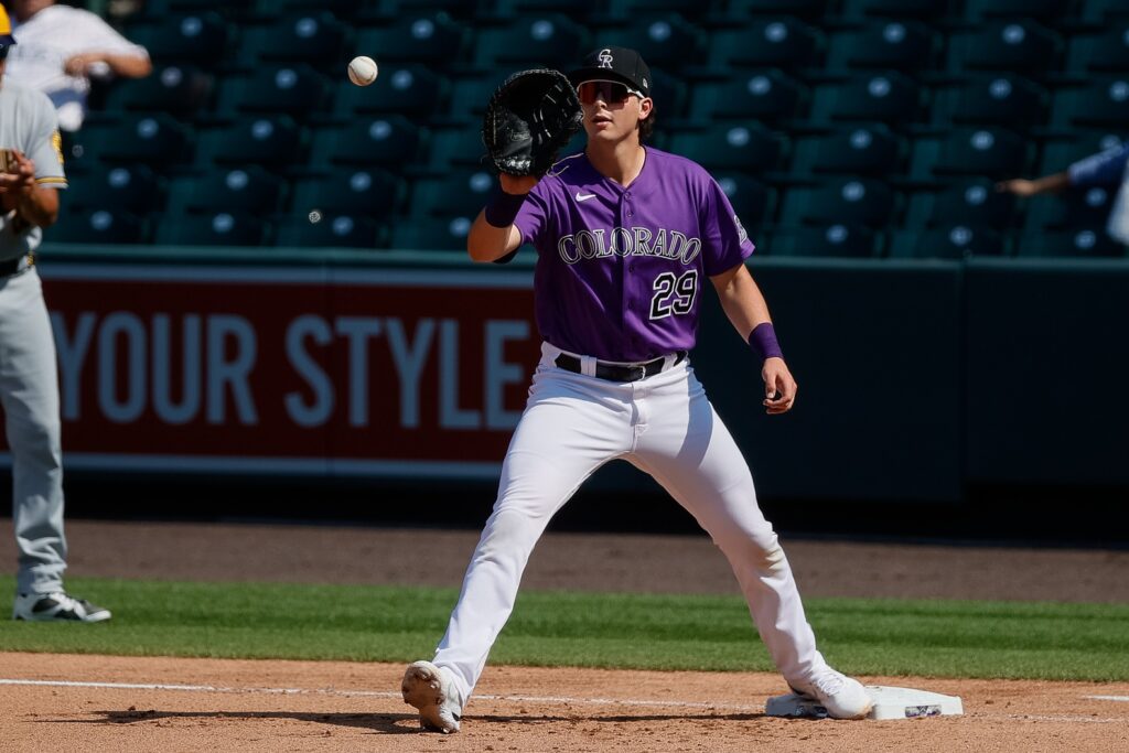 Michael Toglia impresses at first base with Gold Glove caliber defense