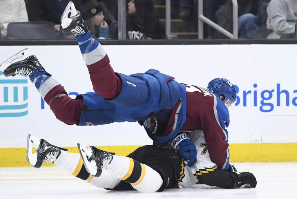Avalanche injuries become too much in forgettable loss in Boston