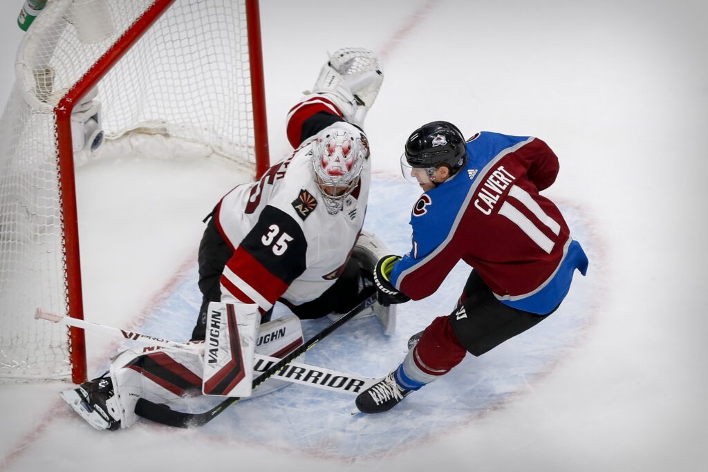 Losses of Calvert and Francouz forcing Avs to adjust on the fly