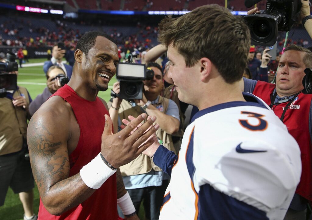 George Paton and Vic Fangio are hopeful about Drew Lock, but Deshaun Watson and a first-round QB are on the table