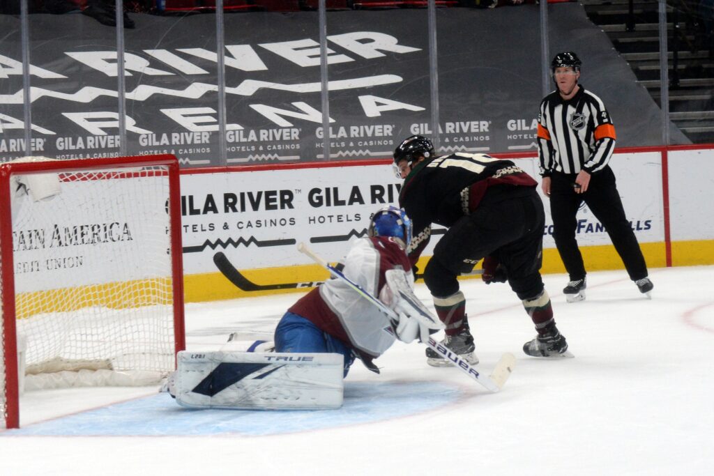 Colorado’s seven-game winning streak stopped in disappointing shootout loss to Coyotes