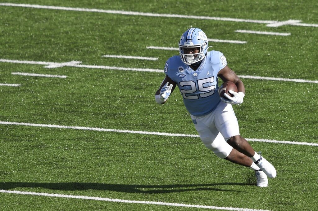 How new Bronco Javonte Williams went from a linebacker with no college offers to “definitely” the best running back in the draft
