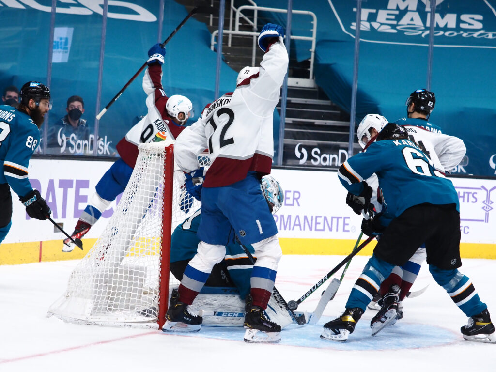 Avalanche complete stunning comeback in overtime win over Sharks