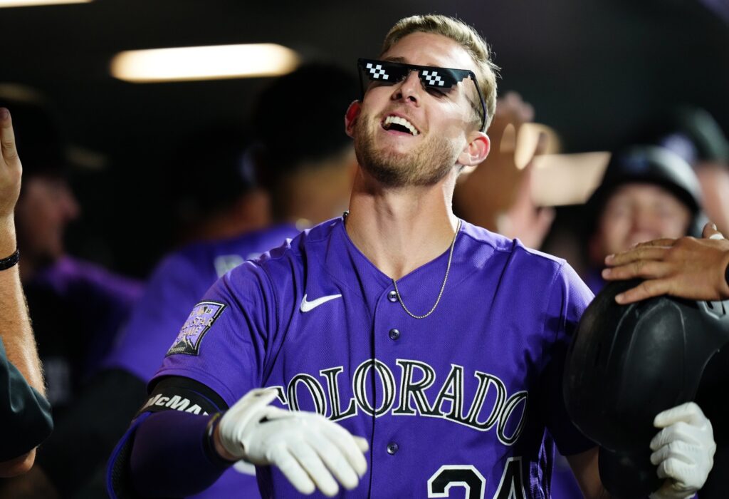 The Colorado Rockies glove work just might be golden