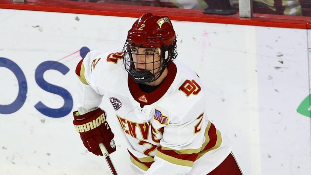 Avalanche prospect Sean Behrens is already turning heads for the Denver Pioneers
