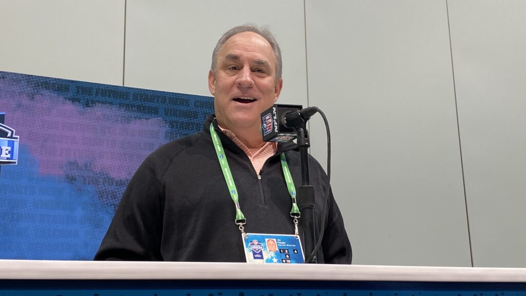Combine Notebook: Vic Fangio explains why the offensive line ‘ain’t good enough’