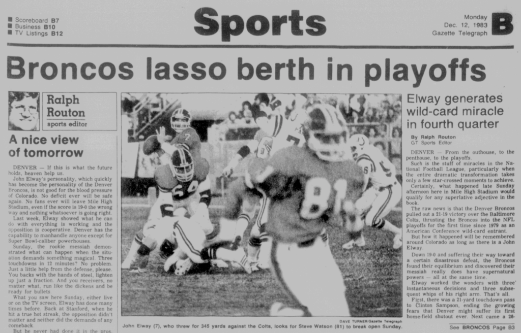 December 11, 1983: The day the Broncos’ ‘messiah’ arrived