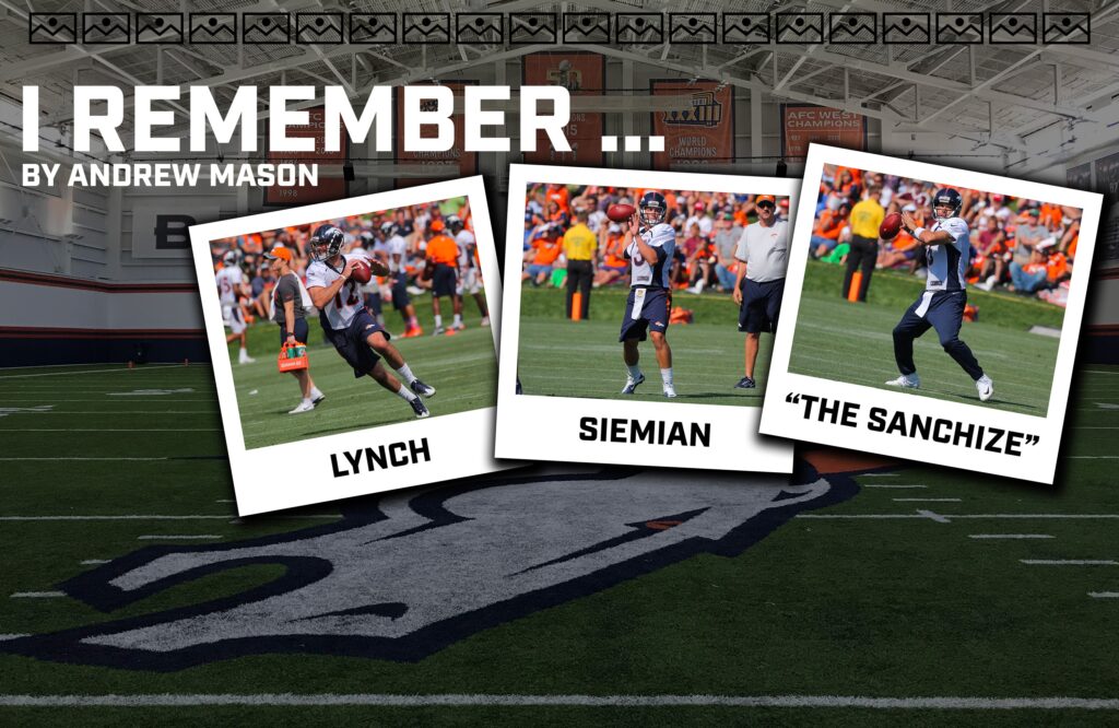 I Remember … the Broncos’ saddest quarterback competition