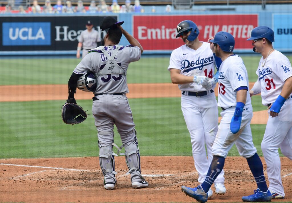 Dodgers demolish Rockies with seven home runs to complete the sweep