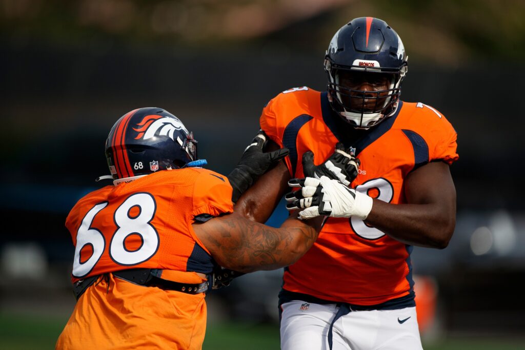 Wilkinson or Dotson? Broncos’ starting right tackle job becoming more clear as the season approaches