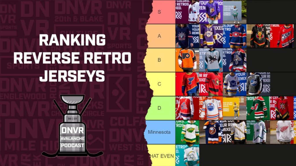DNVR Avalanche Podcast: Ranking The NHL Reverse Retro Jerseys