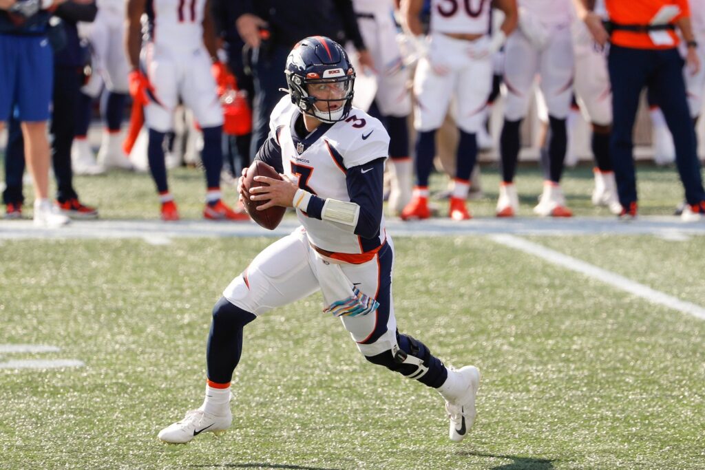 Drew Lock makes his intentions to play on Sunday very clear, but his status is still up in the air