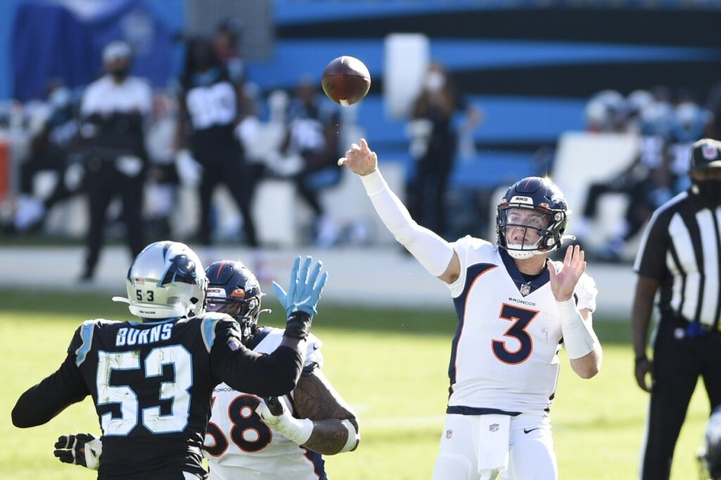 Drew Lock gives a strong endorsement for Pat Shurmur