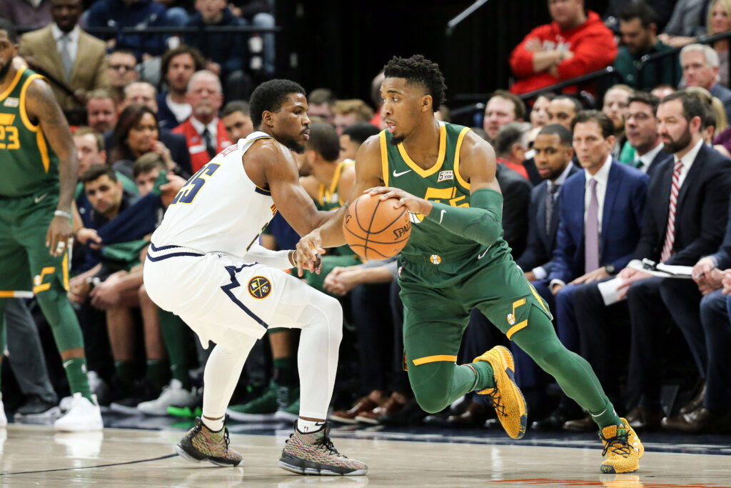 Tempers fly in Utah as Donovan Mitchell, Jazz hand Nuggets first division loss of season