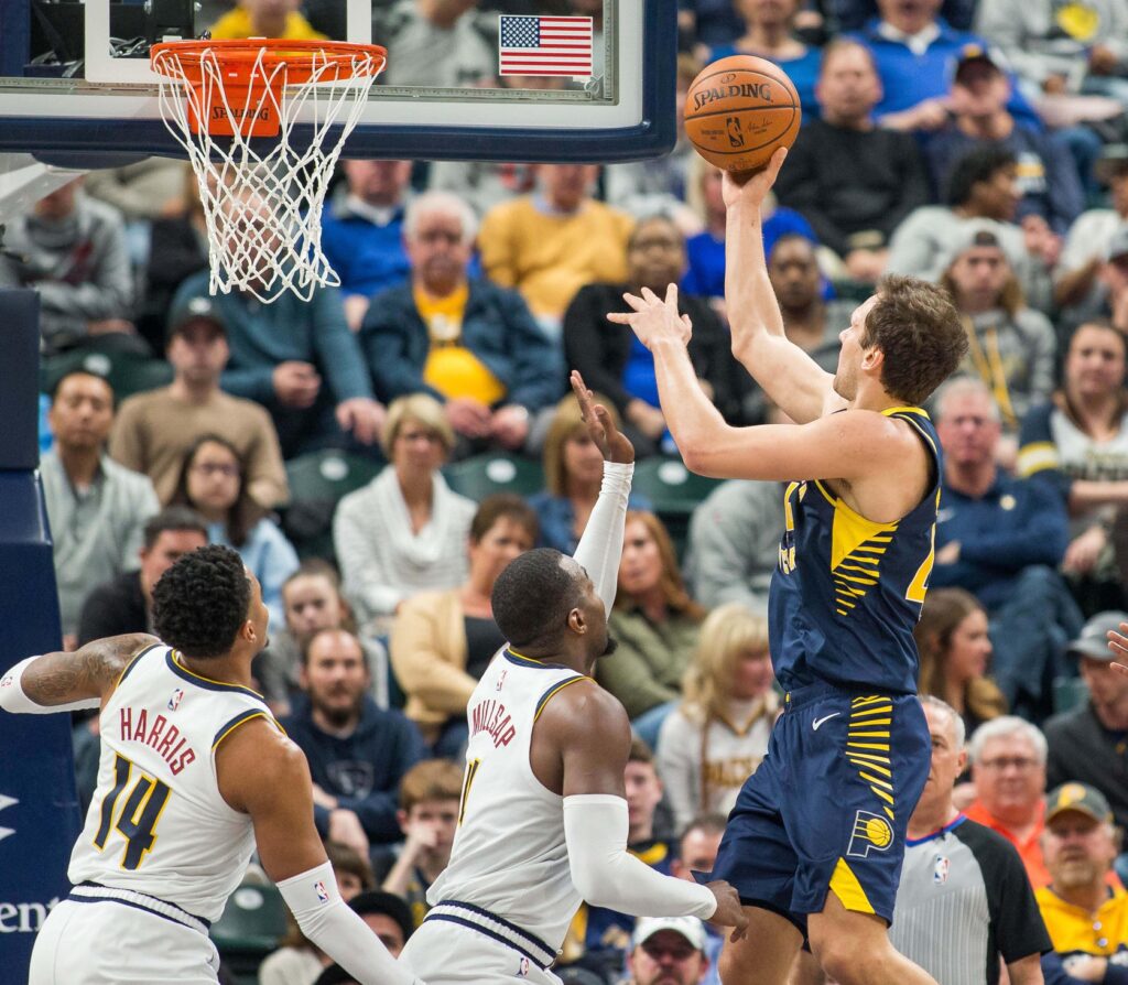 Bogdanovic torches Nuggets for 35 points as Indiana ends Denver’s six-game winning streak