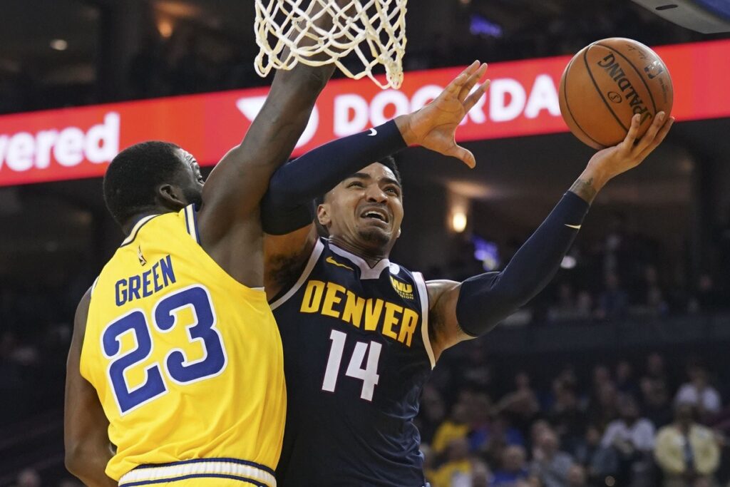 Nuggets’ offensive struggles continue in third-straight loss to Warriors