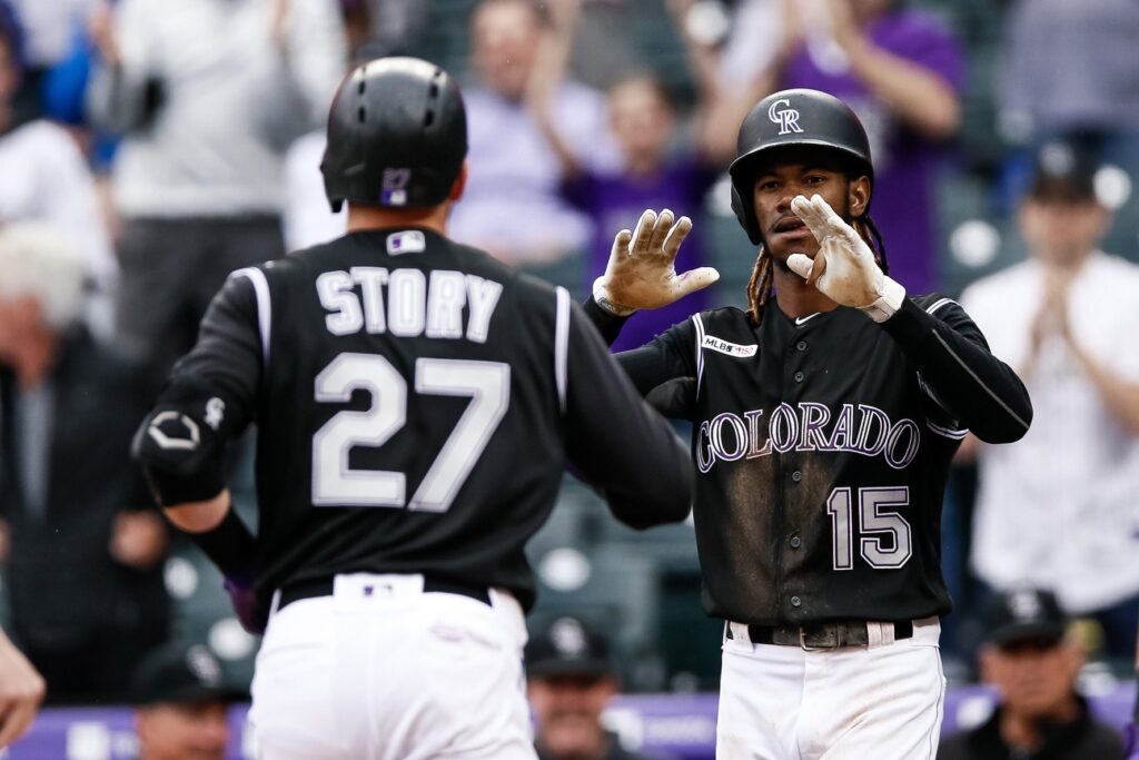 Story drives in seven as Rockies obliterate Blue Jays