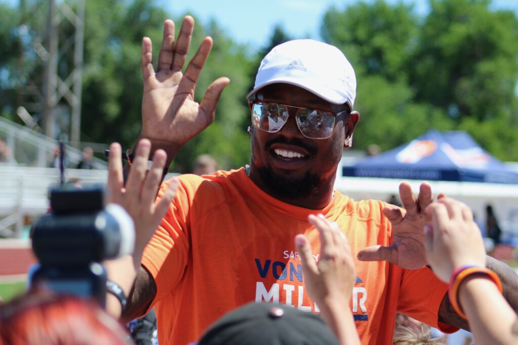 Without hesitation, Von Miller shares which two rookies have impressed him the most