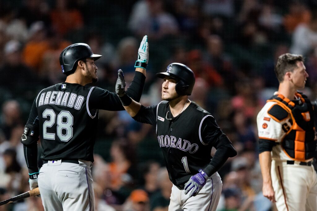 Rockies outlast Giants in marathon that sets new MLB record