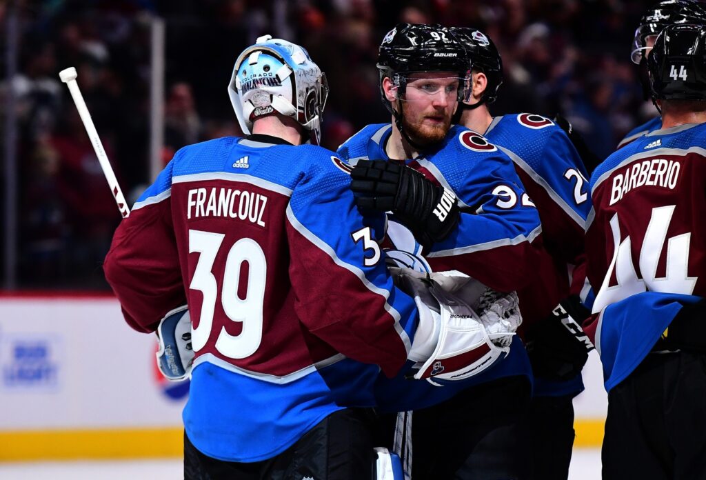 Francouz brilliant again as Avs claw past Devils