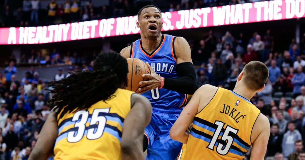Nuggets look to deny history, steal victory from Westbrook, Thunder