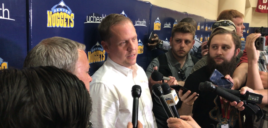 Tim Connelly sheds light on Josh Kroenke’s role, Nuggets’ draft approach