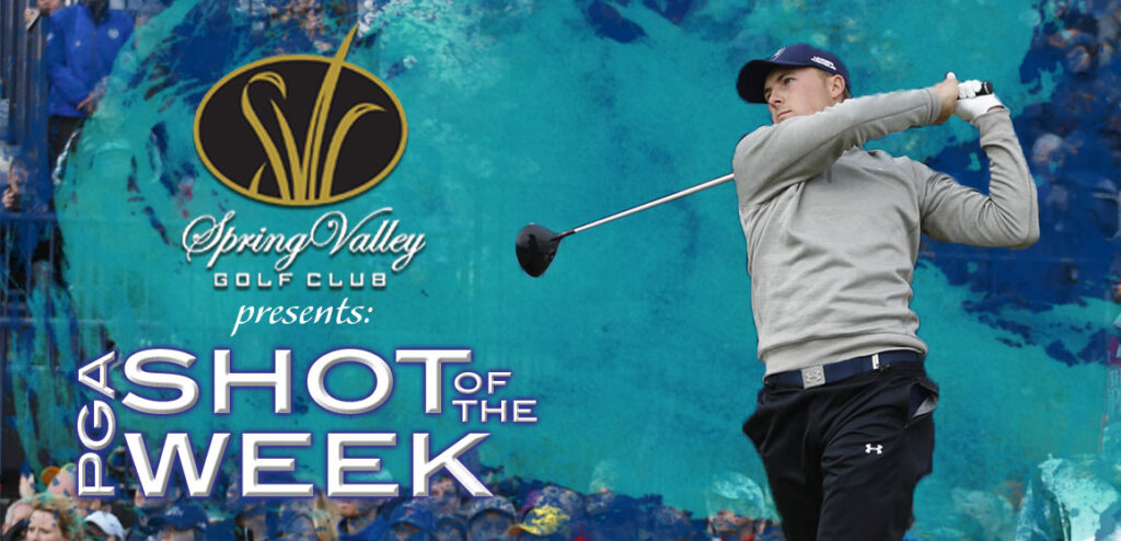 PGA Shot of the Week: Spieth Splash