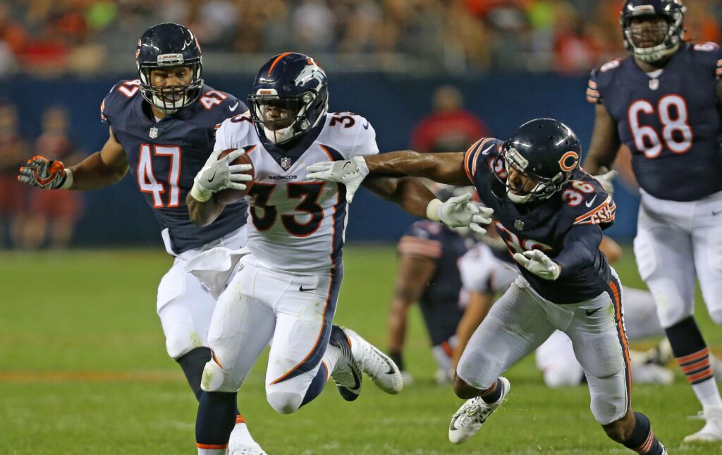Broncos win preseason opener with late fireworks
