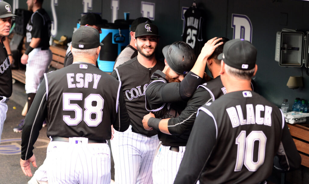Blackmon, Bettis beat down Braves on emotional night at Coors