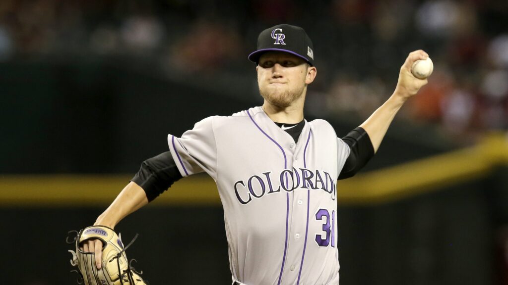 WATCH: Kyle Freeland leaves game after taking 115 mph liner to the upper body