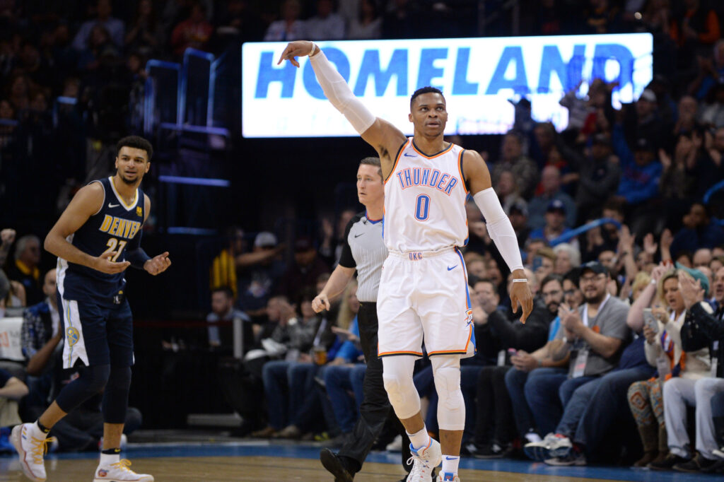 Russell Westbrook’s 16 fourth-quarter points lift Thunder to 95-94 win over Nuggets