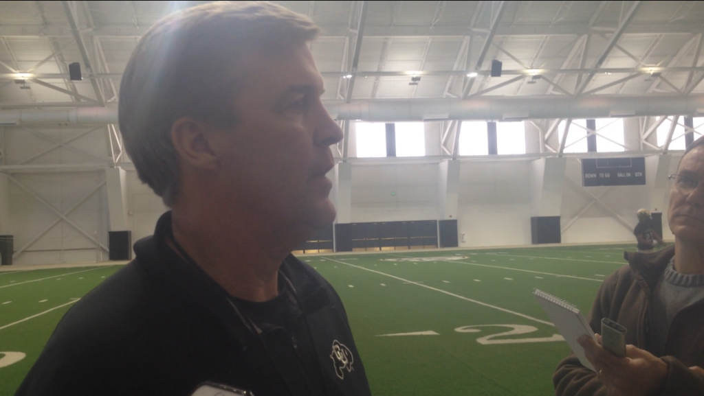 CU Buffs: Mike MacIntyre addresses media on the first day of Spring practice