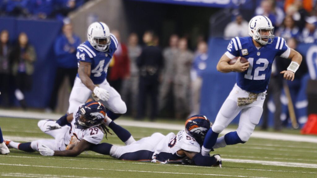 A “half-dead” Andrew Luck beat the Broncos last season and earned their respect