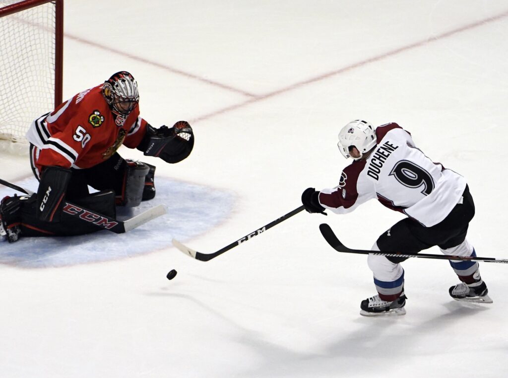 Crawford rises to occasion in 38-save shutout of Avalanche