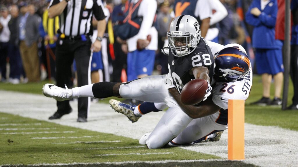 Broncos run over by Raiders, fall to third in AFC West