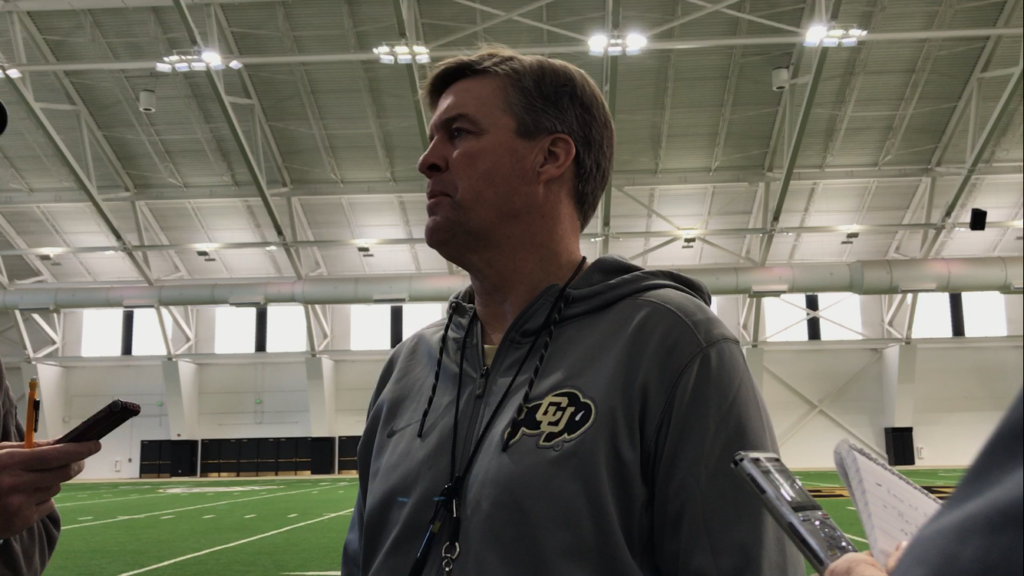 WATCH: Mike MacIntyre sends his wishes to Rashaan Salaam’s loved ones