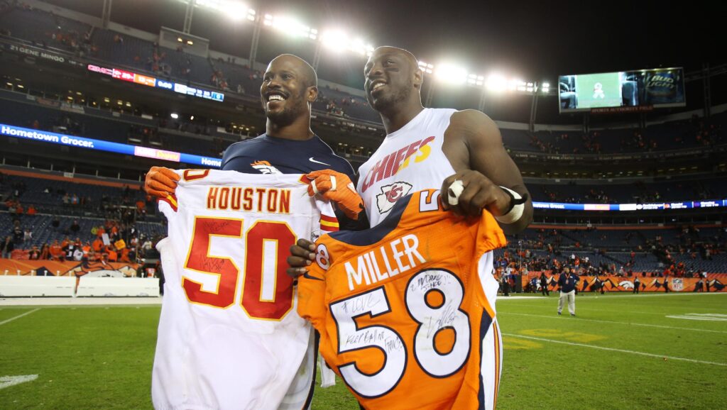 Why Von Miller wants Justin Houston to get three sacks on Sunday