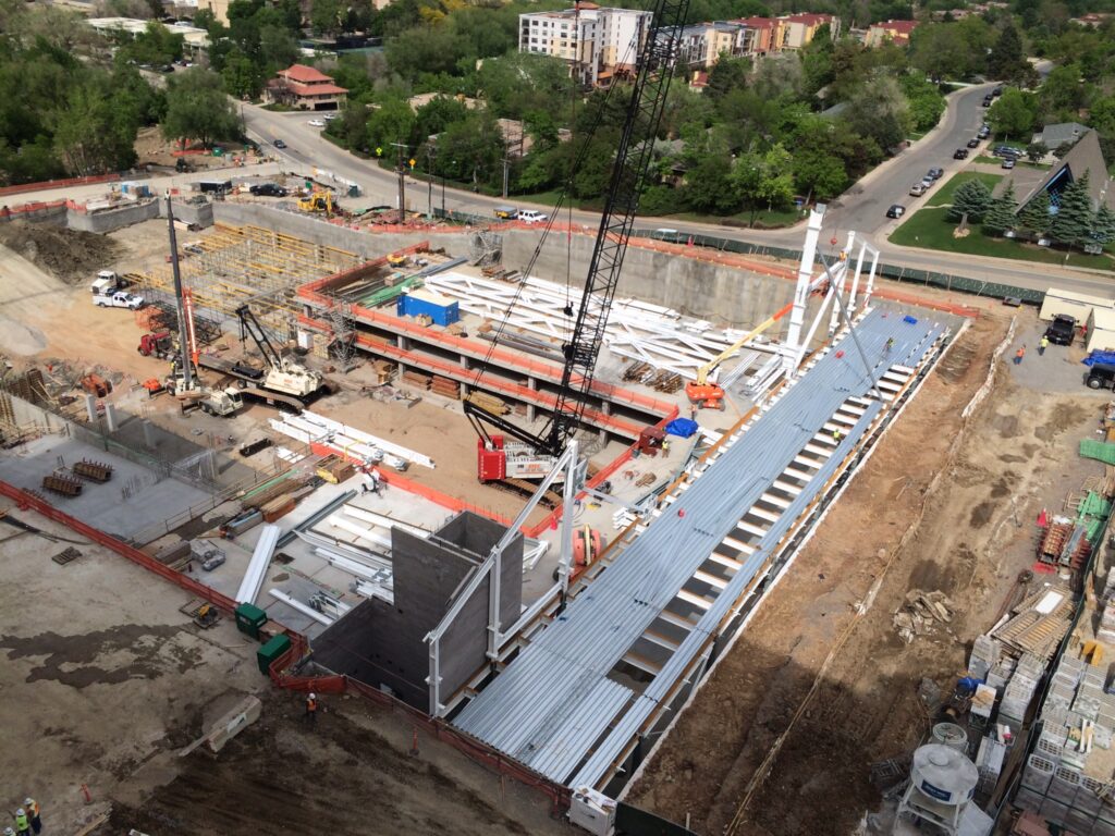 CU facilities photos: Steelwork begins on IPF