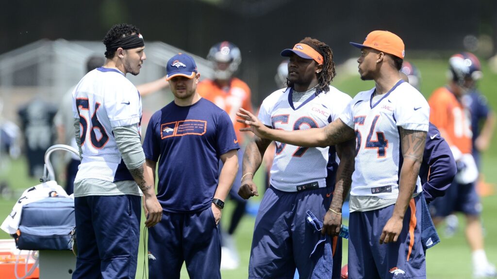 Danny Trevathan at OTAs on new kneecap following injuries